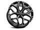 Strada OE Replica Snowflake Gloss Black Milled 6-Lug Wheel; 22x9; 31mm Offset (07-14 Yukon)
