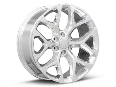 Strada OE Replica Snowflake High Polished 6-Lug Wheel; 22x9; 31mm Offset (07-14 Yukon)