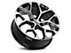 Strada OE Replica Snowflake Gloss Black Machined 6-Lug Wheel; 24x10; 31mm Offset (14-18 Silverado 1500)