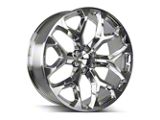 Strada OE Replica Snowflake High Polished 6-Lug Wheel; 22x9; 31mm Offset (14-18 Silverado 1500)