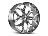 Strada OE Replica Snowflake High Polished 6-Lug Wheel; 22x9; 31mm Offset (15-20 Yukon)