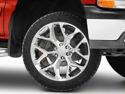 Strada OE Replica Snowflake Flat Black 6-Lug Wheel; 22x9; 31mm Offset (99-06 Silverado 1500)