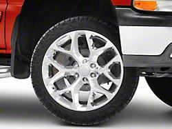 Strada OE Replica Snowflake High Polished 6-Lug Wheel; 22x9; 31mm Offset (99-06 Silverado 1500)