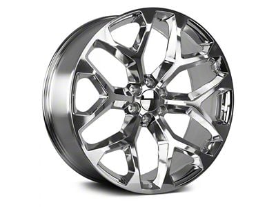 Strada OE Replica Snowflake High Polished 6-Lug Wheel; 24x10; 31mm Offset (23-25 Canyon)