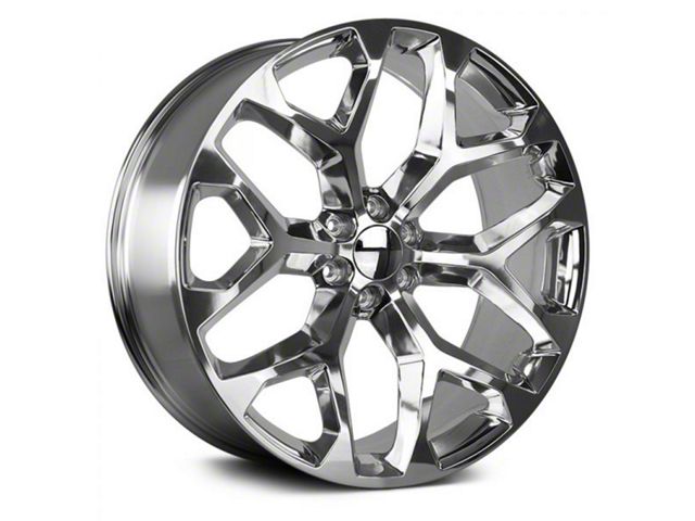 Strada OE Replica Snowflake High Polished 6-Lug Wheel; 24x10; 31mm Offset (21-24 Tahoe)