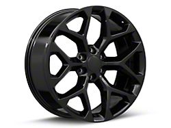 Strada OE Replica Snowflake All Gloss Black 6-Lug Wheel; 22x9; 31mm Offset (21-25 Yukon)