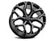 Strada OE Replica Snowflake Gloss Black Milled 6-Lug Wheel; 22x9; 31mm Offset (21-24 Yukon)