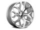 Strada OE Replica Snowflake Silver Machined 6-Lug Wheel; 24x10; 31mm Offset (21-24 Yukon)