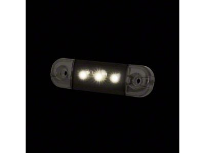 Strands Lighting 3-Inch Dark Knight Slim Marker LED Light; White (Universal; Some Adaptation May Be Required)