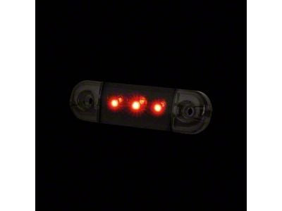 Strands Lighting 3-Inch Dark Knight Slim Marker LED Light; Red (Universal; Some Adaptation May Be Required)