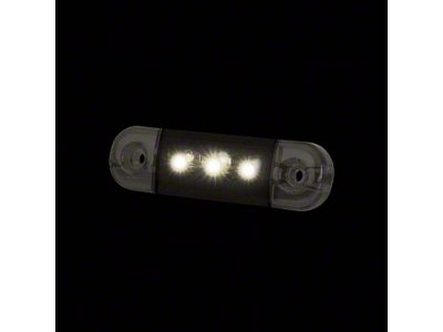 Strands Lighting 3-Inch Dark Knight Slim Marker LED Light; White (Universal; Some Adaptation May Be Required)