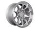 SSW Off-Road Wheels Apex Machined Silver 6-Lug Wheel; 17x9; -25mm Offset (07-13 Sierra 1500)