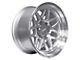 SSW Off-Road Wheels Sierra Machined Silver 6-Lug Wheel; 17x9; -25mm Offset (07-13 Silverado 1500)