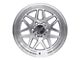 SSW Off-Road Wheels Sierra Machined Silver 6-Lug Wheel; 17x9; -25mm Offset (07-13 Silverado 1500)