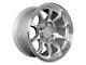 SSW Off-Road Wheels Apex Machined Silver 6-Lug Wheel; 17x9; -25mm Offset (07-13 Silverado 1500)