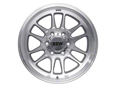 SSW Off-Road Wheels Raptor Machined Silver 6-Lug Wheel; 17x9; -12mm Offset (07-14 Tahoe)
