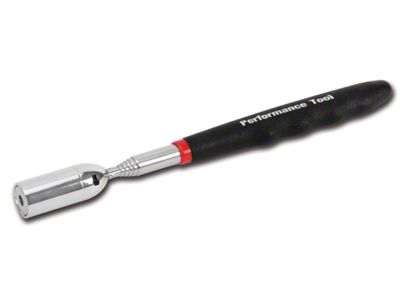 27.50-Inch Lighted Telescoping Magnetic Pick-Up Tool; 8 lb. Capacity