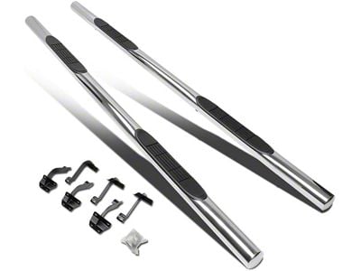 3-Inch Nerf Side Step Bars; Stainless Steel (17-24 F-250 Super Duty SuperCrew)