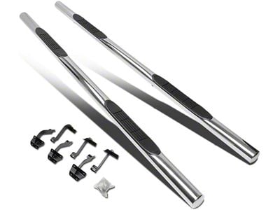 3-Inch Nerf Side Step Bars; Stainless Steel (17-25 F-250 Super Duty SuperCrew)