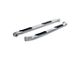 3-Inch Round Side Step Bars; Polished Stainless (17-24 F-250 Super Duty SuperCrew)