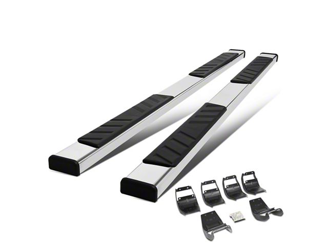 4.50-Inch Running Boards; Stainless Steel (17-24 F-250 Super Duty SuperCrew)