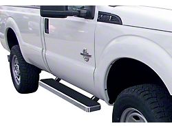 5-Inch iStep Running Boards; Hairline Silver (11-16 F-250 Super Duty Regular Cab)