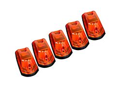 5-Piece Amber LED Roof Cab Lights; Amber Lens (17-24 F-250 Super Duty)