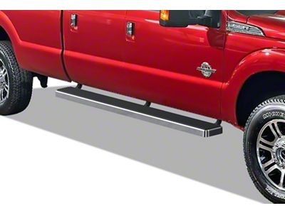 6-Inch iStep Running Boards; Hairline Silver (11-16 F-250 Super Duty SuperCrew)
