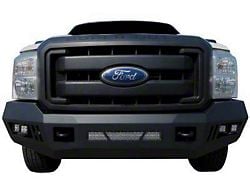 Armour Front Bumper with LED Lights; Black (17-19 F-250 Super Duty)