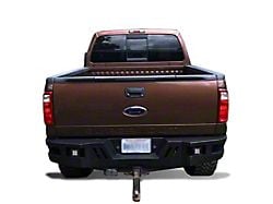 Armour Rear Bumper with LED Lights; Black (11-16 F-250 Super Duty)