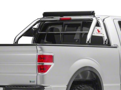 Classic Roll Bar with 50-Inch LED Light Bar; Stainless Steel (11-16 F-250 Super Duty)