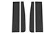 Door Pillar Accent Trim; Matte Black (17-22 F-250 Super Duty)