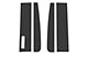 Door Pillar Accent Trim; Matte Black (17-22 F-250 Super Duty)