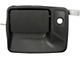 Exterior Door Handle; Metal; Front Left; Textured Black; Plastic (11-16 F-250 Super Duty)