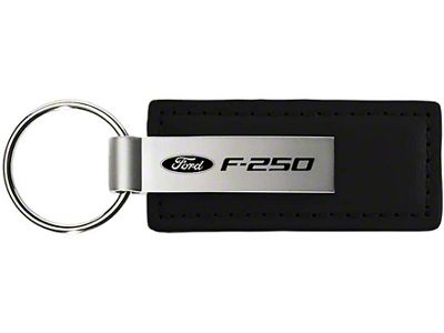 F-250 Leather Key Fob; Black