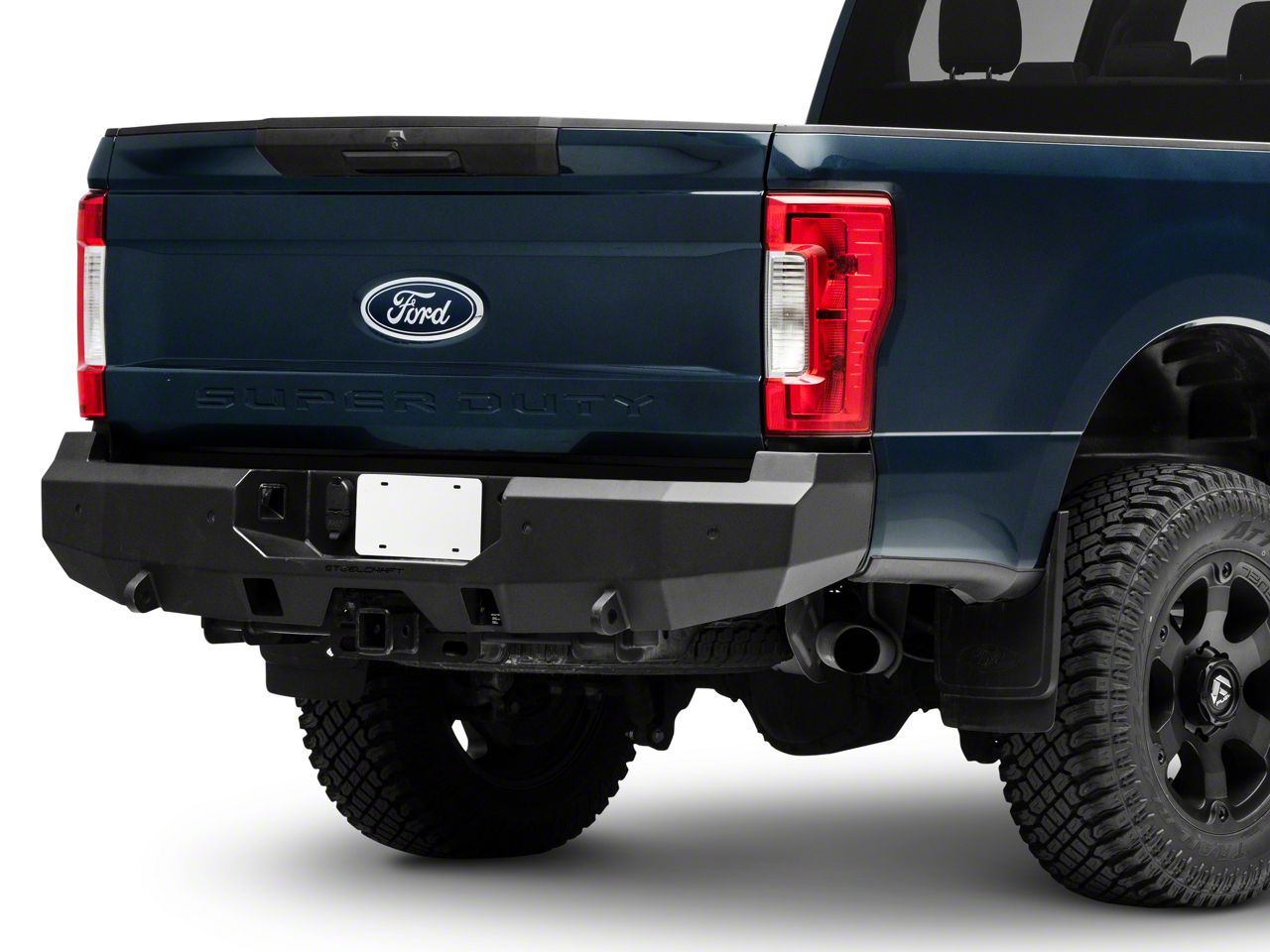 F-250 Super Duty Fortis Rear Bumper; Textured Black (17-22 F-250 Super ...