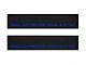 Front Door Sill Protection with Super Duty Logo; TUF-LINER Black; Blue (17-24 F-250 Super Duty)