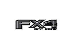 FX4 Decal; Black/Gray (17-22 F-250 Super Duty)