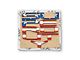 Glove Box Letter Inserts; American Flag Edition (17-22 F-250 Super Duty)