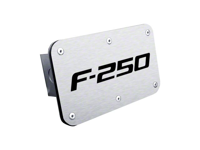 F-250 Class III Hitch Cover; Brushed (Universal; Some Adaptation May Be Required)