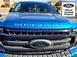 Hood Insert Letters; Chrome Mirror (17-22 F-250 Super Duty)