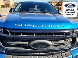 Hood Insert Letters; White (17-22 F-250 Super Duty)