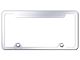 Stainless Steel Wide-Top License Plate Frame (Universal; Some Adaptation May Be Required)