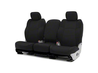 ModaCustom Wetsuit Front Seat Covers; Black (17-22 F-250 Super Duty Regular Cab)