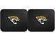 Molded Rear Floor Mats with Jacksonville Jaguars Logo (Universal; Some Adaptation May Be Required)