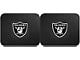 Molded Rear Floor Mats with Las Vegas Raiders Logo (Universal; Some Adaptation May Be Required)