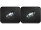 Molded Rear Floor Mats with Philadelphia Eagles Logo (Universal; Some Adaptation May Be Required)