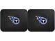 Molded Rear Floor Mats with Tennessee Titans Logo (Universal; Some Adaptation May Be Required)