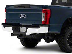 OEM Style Rear Bumper; Pre-Drilled for Backup Sensors; Chrome (17-18 F-250 Super Duty)