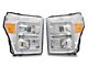 Plank Style Switchback Projector Headlights; Chrome Housing; Clear Lens (11-16 F-250 Super Duty)